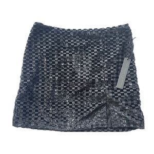 Black Checkered House of Harlow Skirt